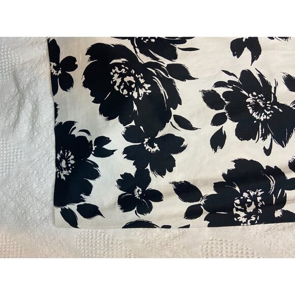 Jolibel Petite Women's Black Floral Print Sleeveless Shift Cotton Dress … - Picture 4 of 11